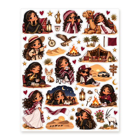 Fattoum Desert Sticker Sheet