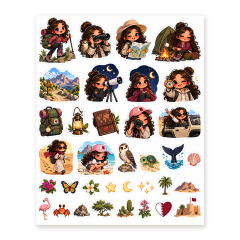 Fattoum Explorer Sticker Sheet