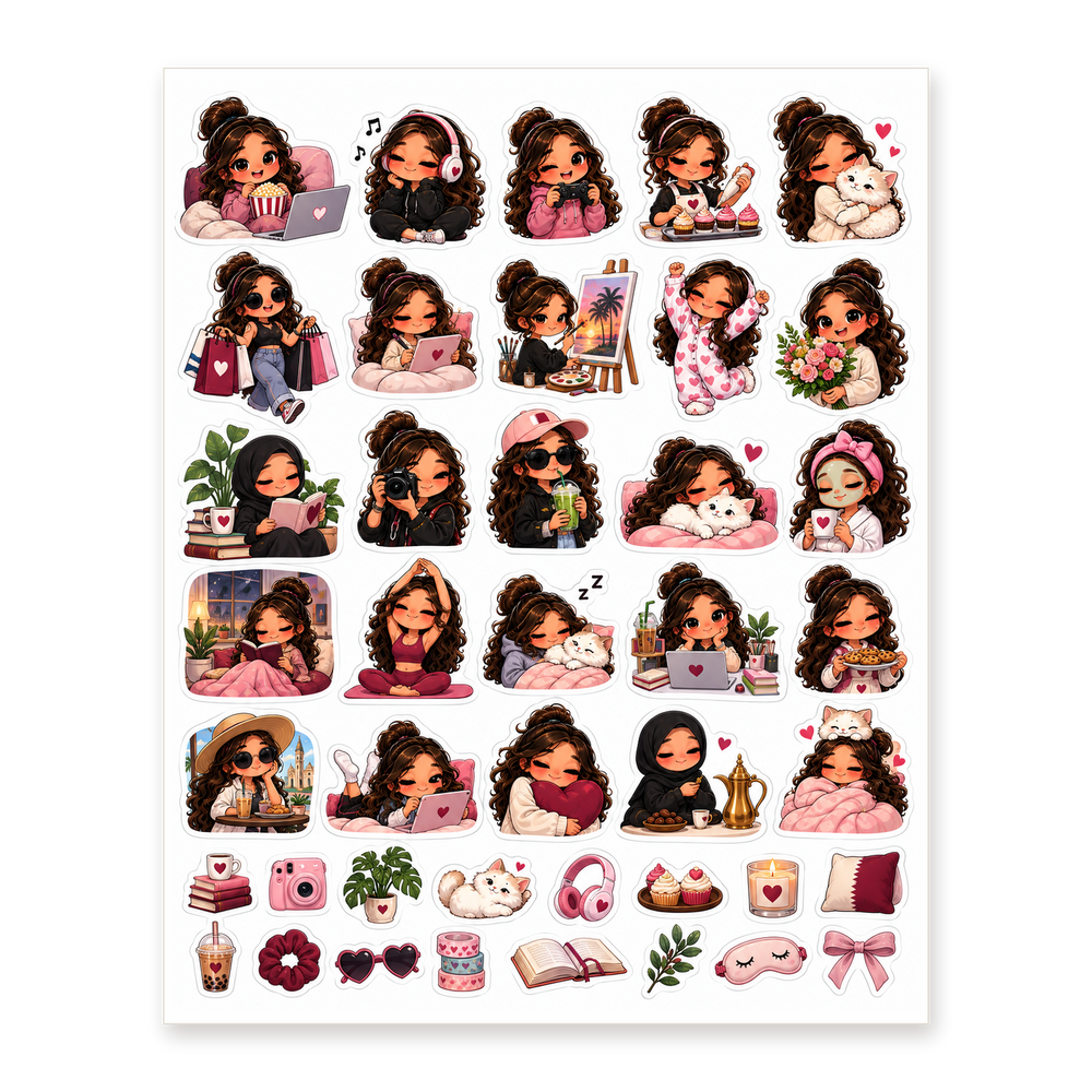 Fattoum Cozy Days Sticker Sheet