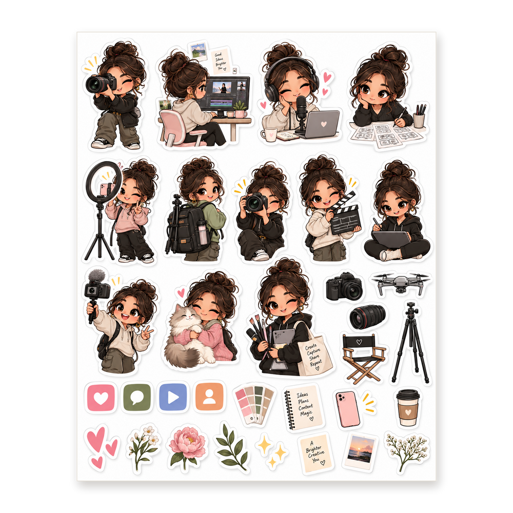 Fattoum Creator Sticker Sheet
