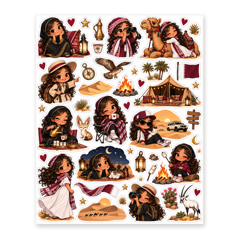 Fattoum Desert Sticker Sheet