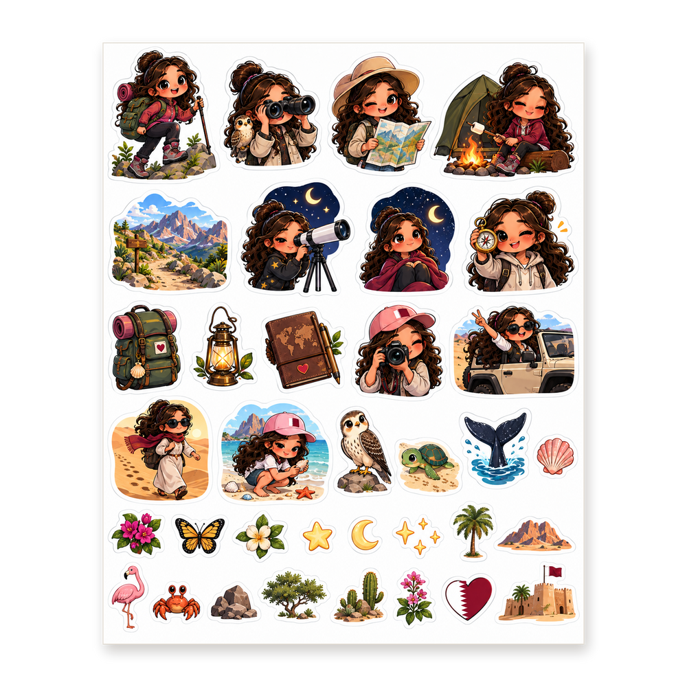 Fattoum Explorer Sticker Sheet