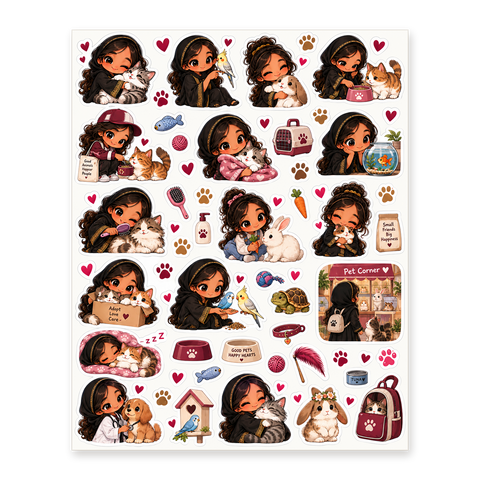 Fattoum Pets Sticker Sheet