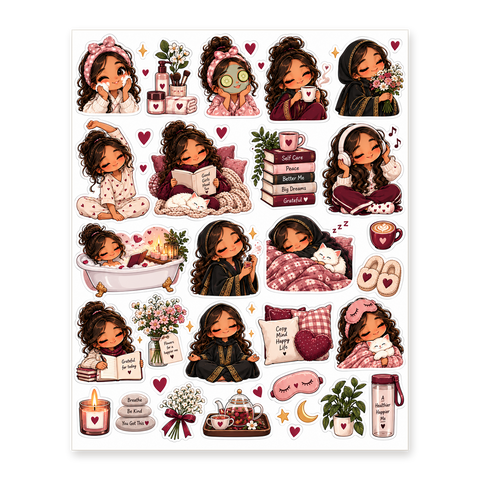 Fattoum Self-Care Sticker Sheet
